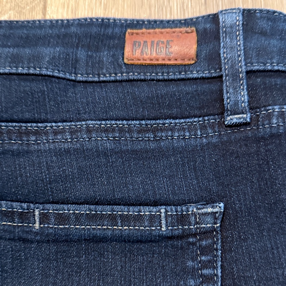 Paige Women's Dark Blue Denim Shorts - Picture 4 of 4
